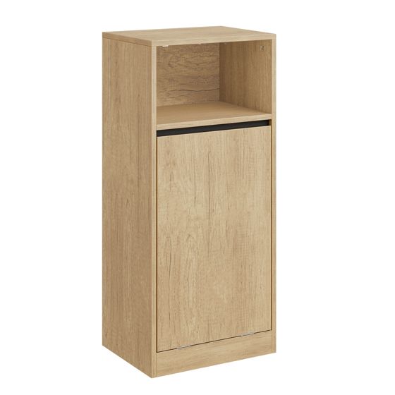 Vasketøjsskab med vipudtræk i lys eg 40x30x90 cm BZR236-E-N