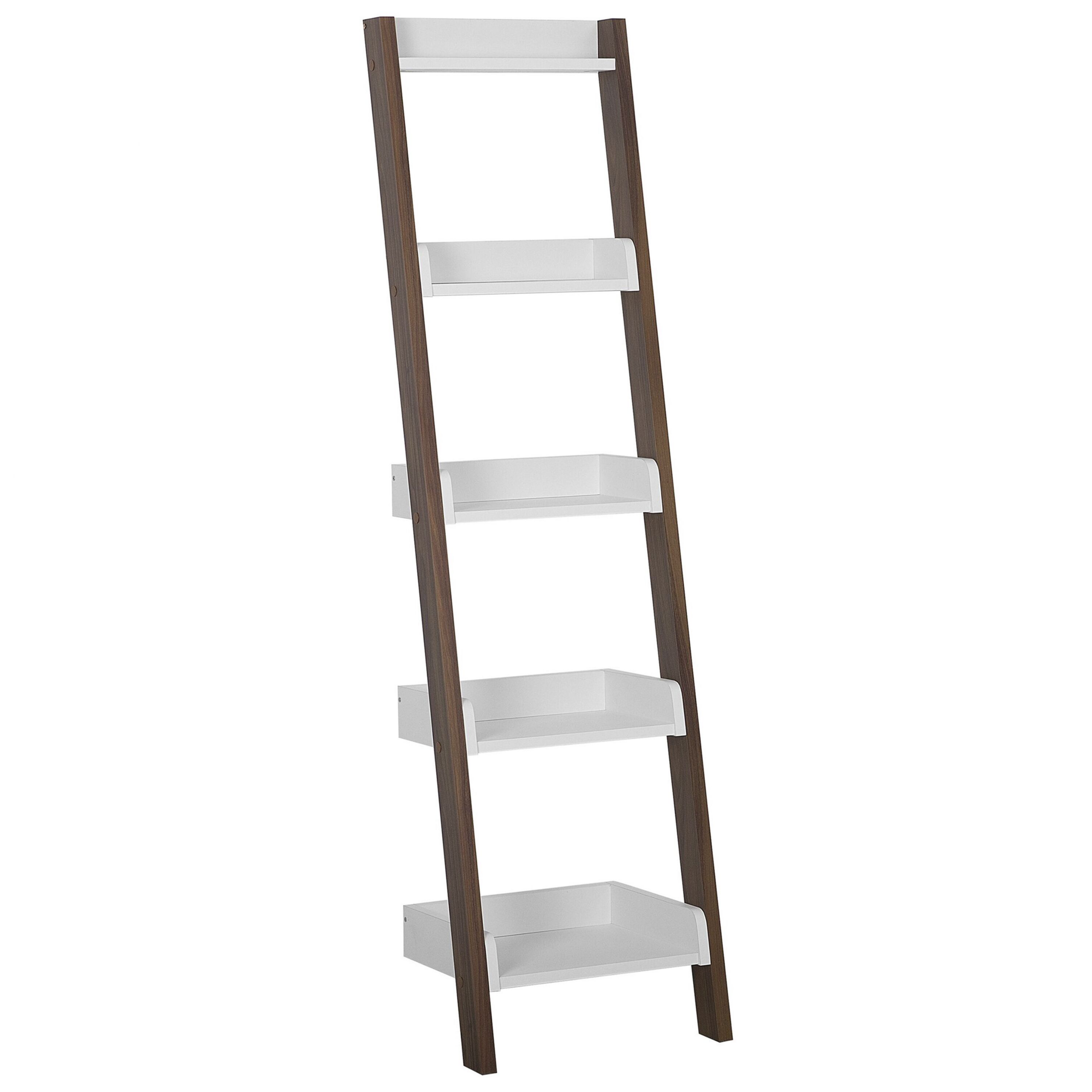 5-etagers reol MOBILE DUO 166 cm Brun/hvid