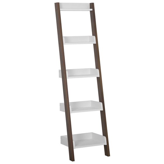5-etagers reol MOBILE DUO 166 cm Brun/hvid
