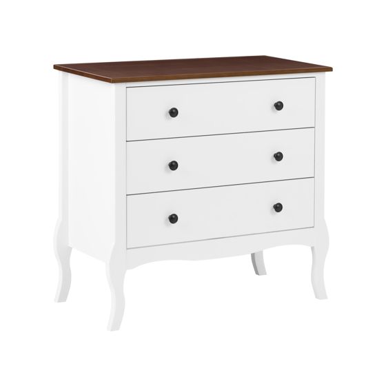3 skuffers commode NUNDLE Hvid