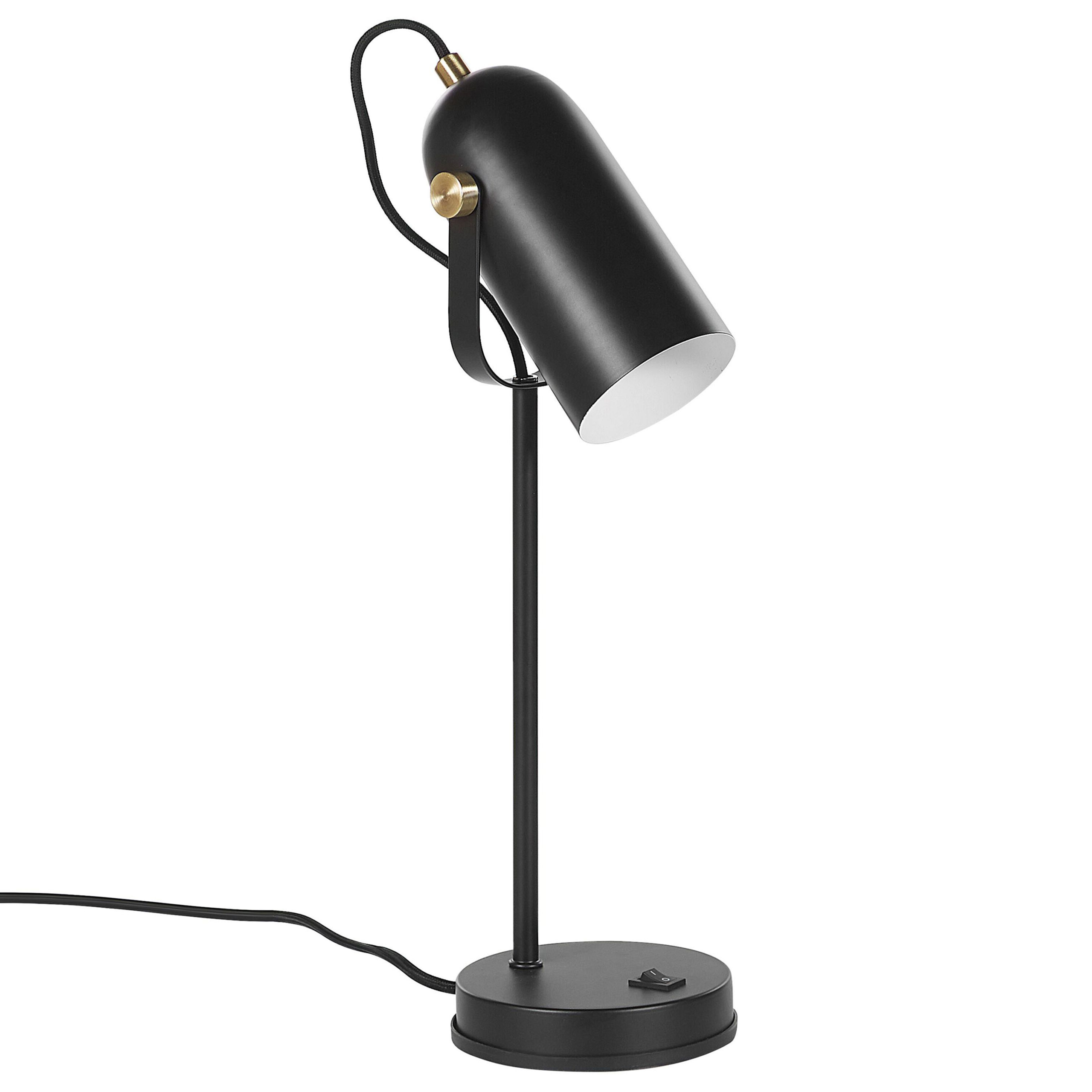 Skrivebordslampe TYRIA Justerbar Metal Sort