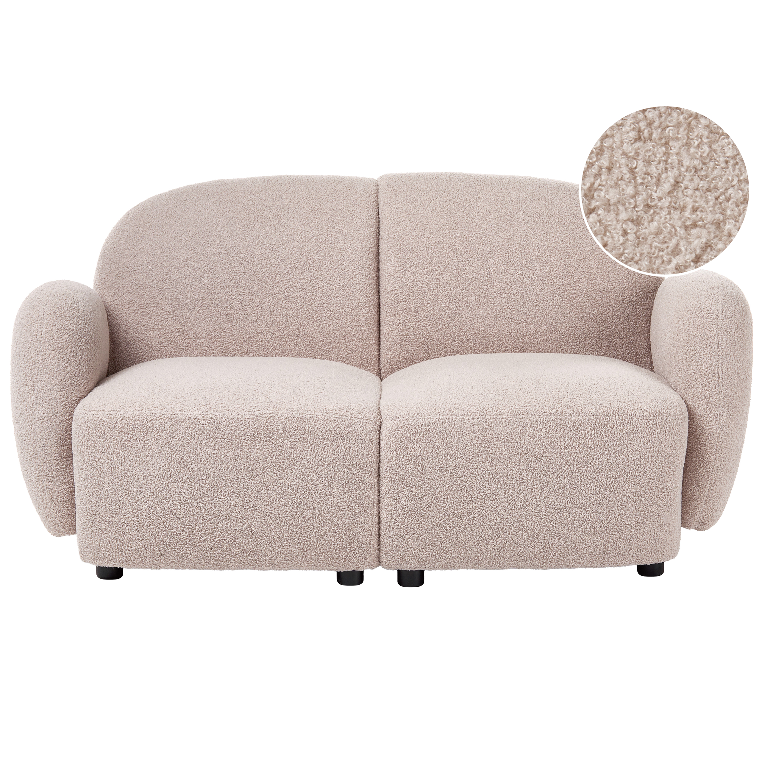 Sofa 2 personers JULE Boucle Beige