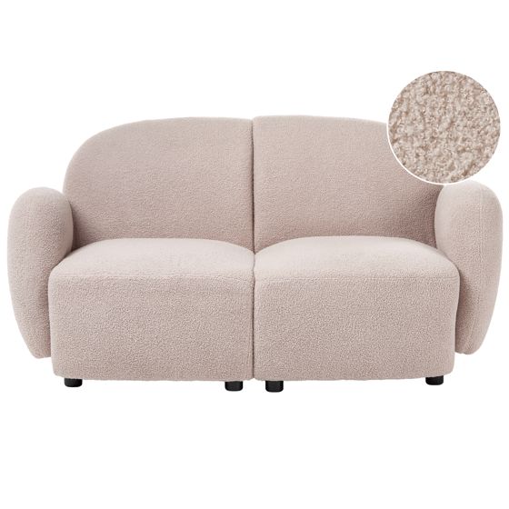 Sofa 2 personers JULE Boucle Beige