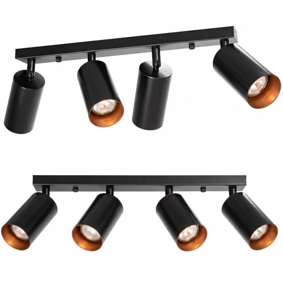 TOOLIGHT loftlampe APP940-4C Sort 16,5x40x16,5cm