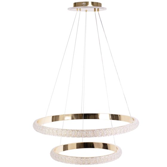 TOOLIGHT hængende loftlampe LED G045-2CP Guld 63x63x4cm