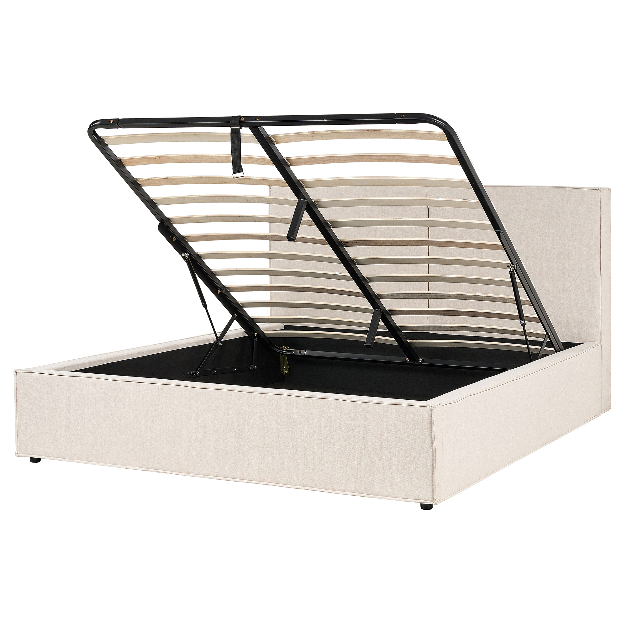 Seng med opbevaring MOISSAC Beige 160 x 200 cm