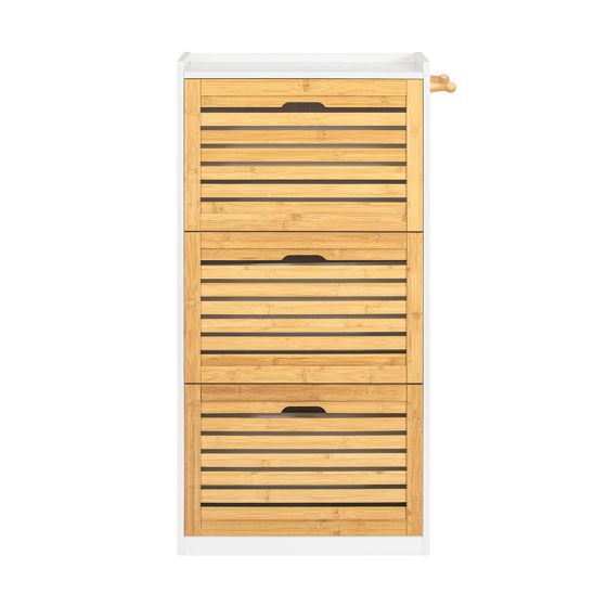 SoBuy, smalt skoskab, smal skohylde, Skostativ, FSR108-WN