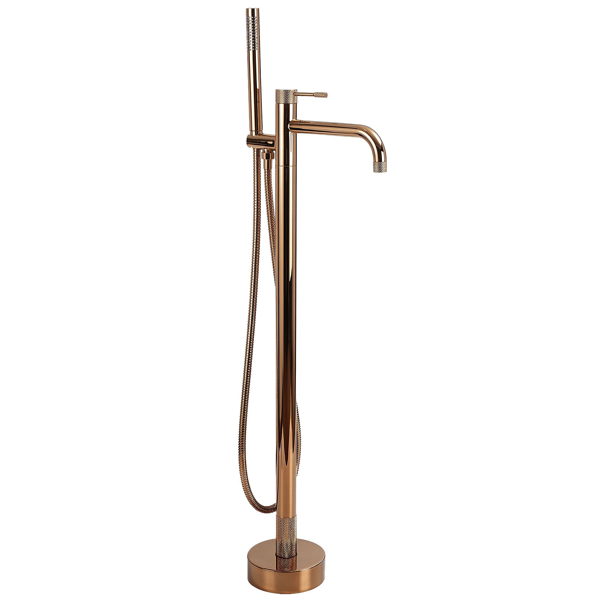 REA gulvmonteret badekarsarmatur Venti Kobber, 21x10x115cm