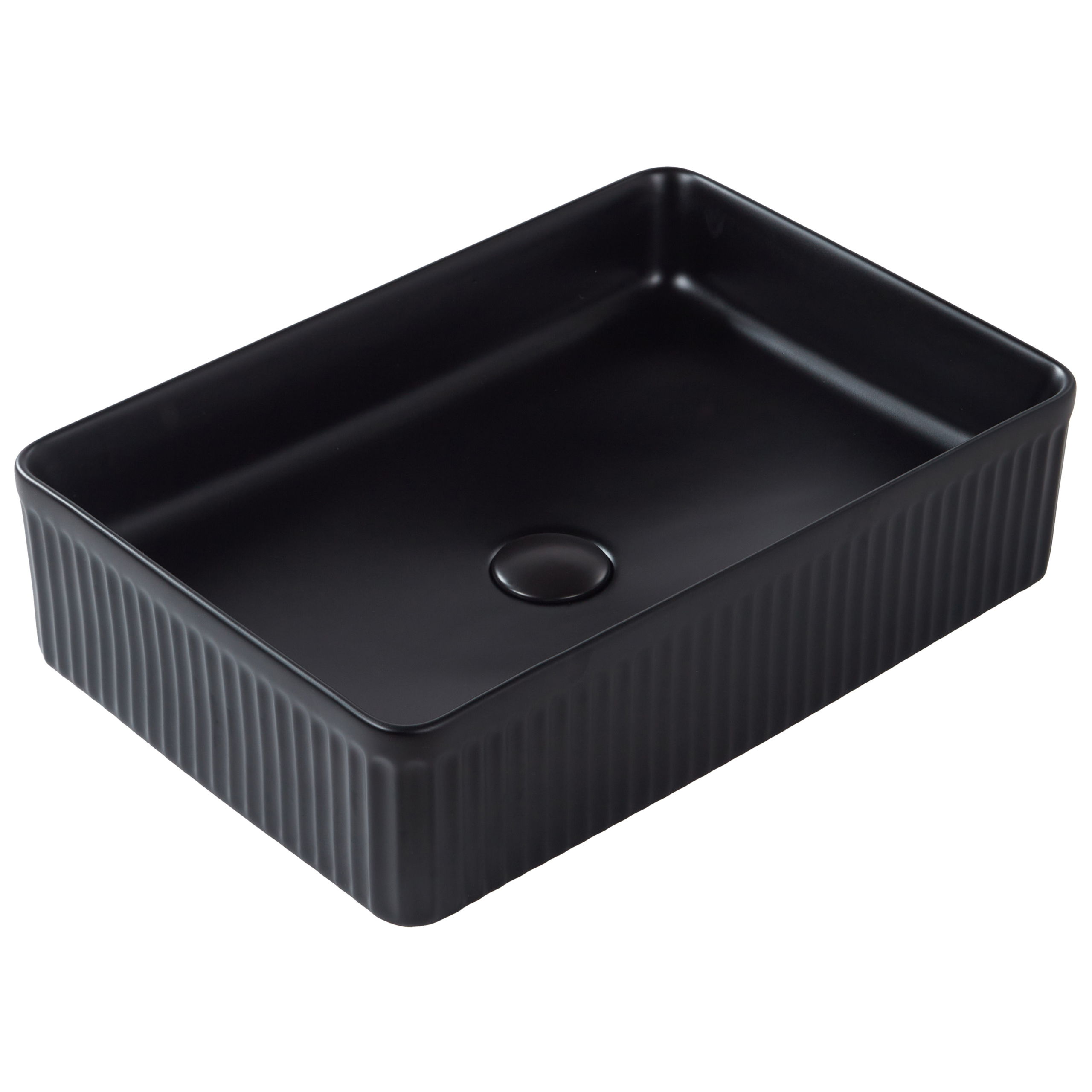 Vask til bordplade GELDO 50 x 34 cm Keramik Sort