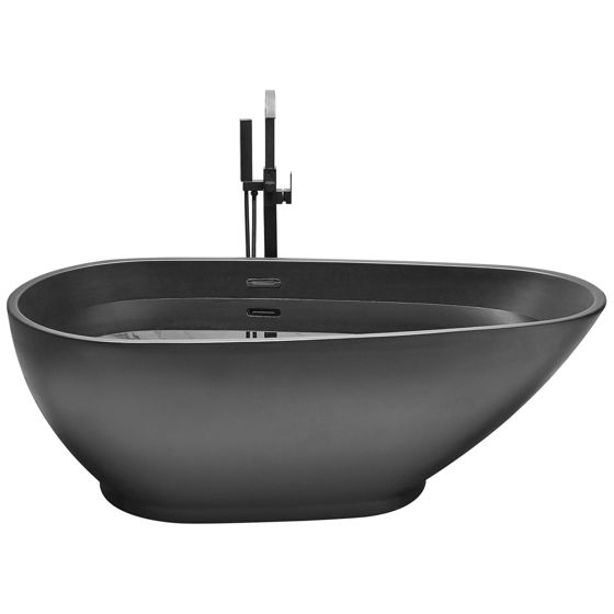Fritstående badekar GUIANA 173 x 82 cm Sort