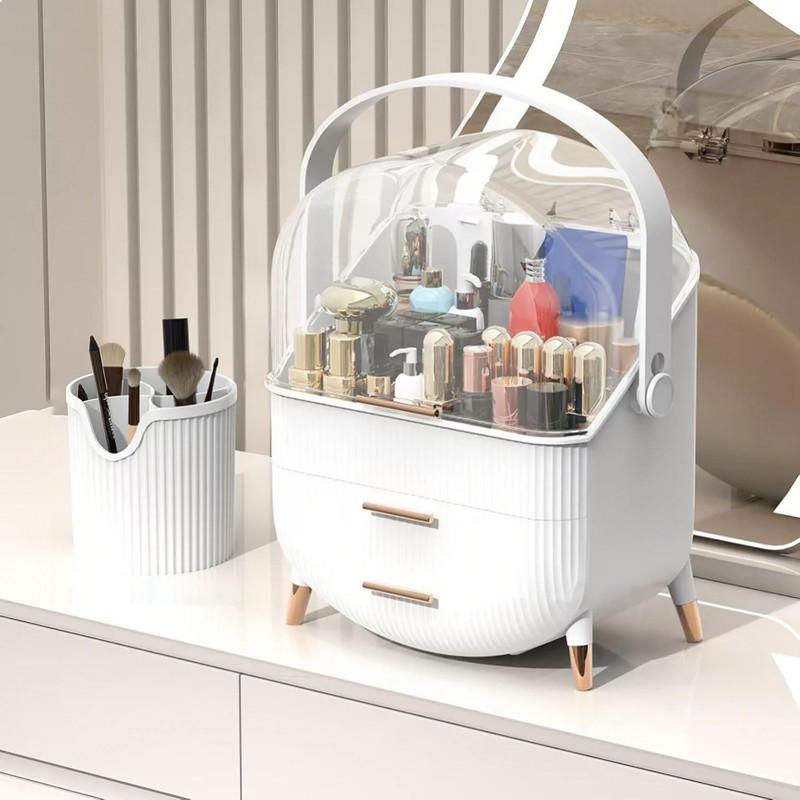 NETTLIFE Opbevaringsæske til makeup og smykker: Med justerbare skillevægge til neglelak og kosmetik