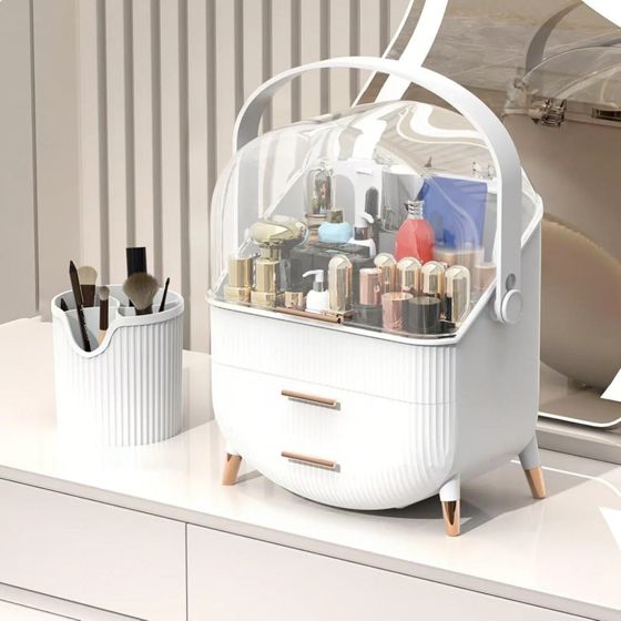 NETTLIFE Opbevaringsæske til makeup og smykker: Med justerbare skillevægge til neglelak og kosmetik
