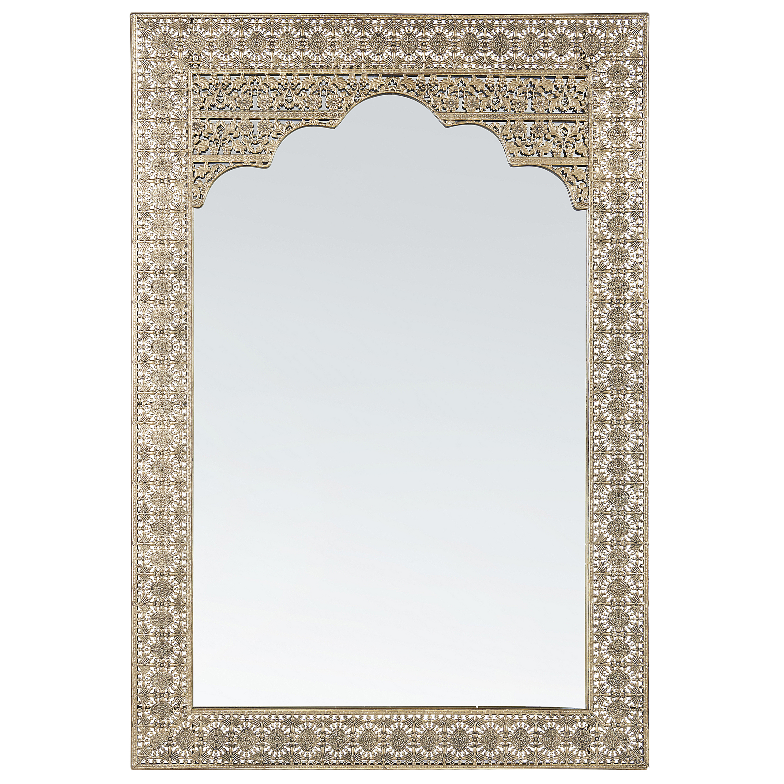 Vægspejl PALI 60 cm 90 cm Metal Guld