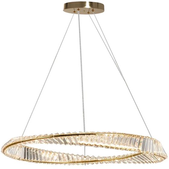 TOOLIGHT hængende loftlampe APP1202-CP CRISTAL 80CM LED Guld 78x78x98cm