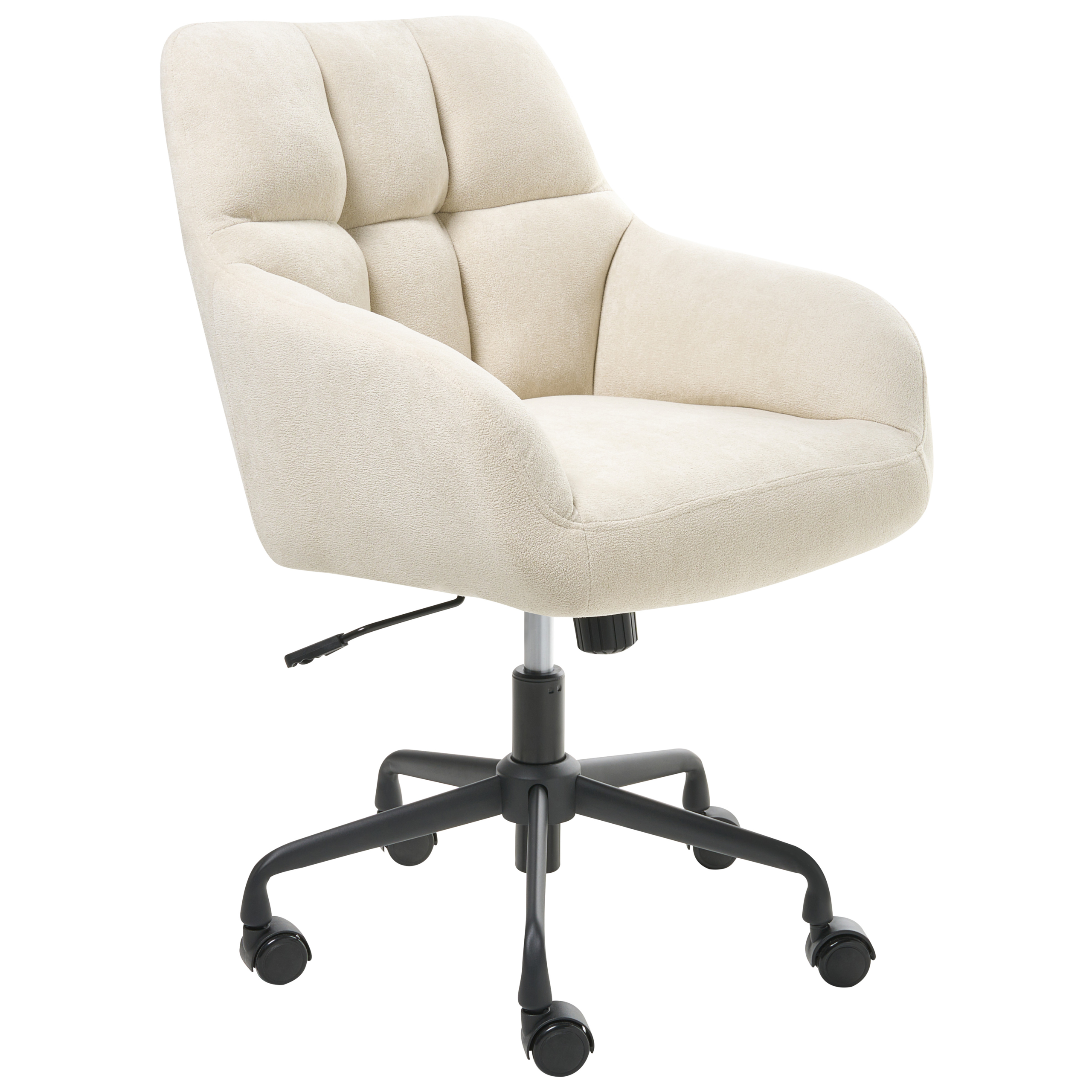 Skrivebordsstol PALMDALE Velour Lys Beige