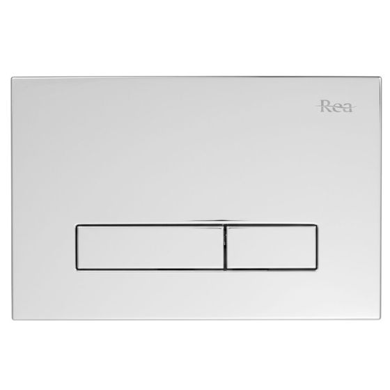 REA betjeningsplade til indbygningscisterne K011A-Q Krom, 3,5x24,5x16cm