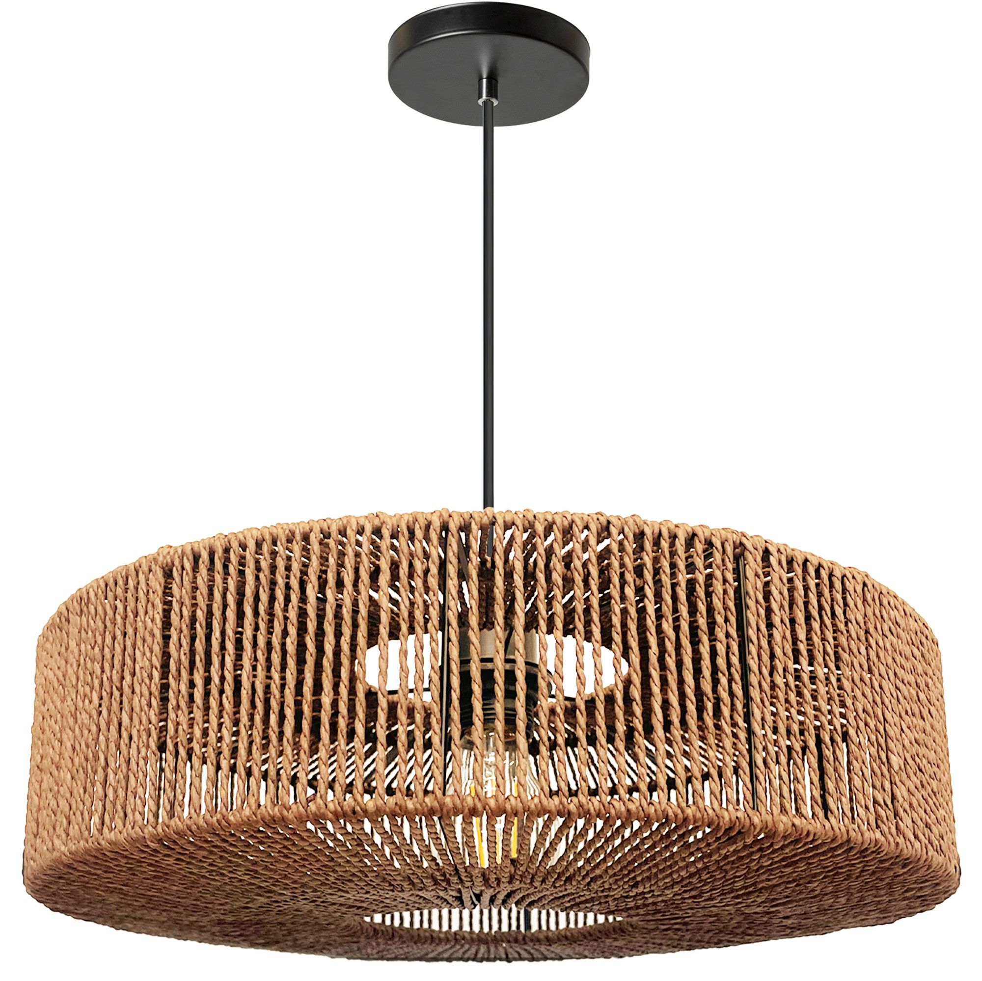 TOOLIGHT hængende loftlampe APP1294-1PC BOHO Beige 40x40x12,5cm