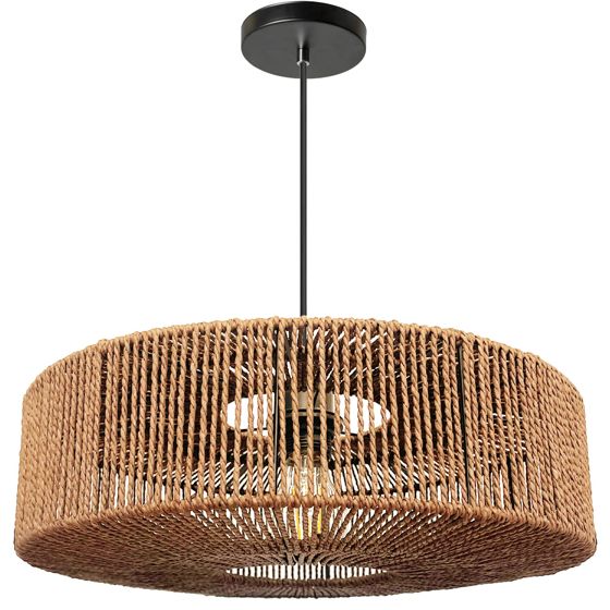 TOOLIGHT hængende loftlampe APP1294-1PC BOHO Beige 40x40x12,5cm