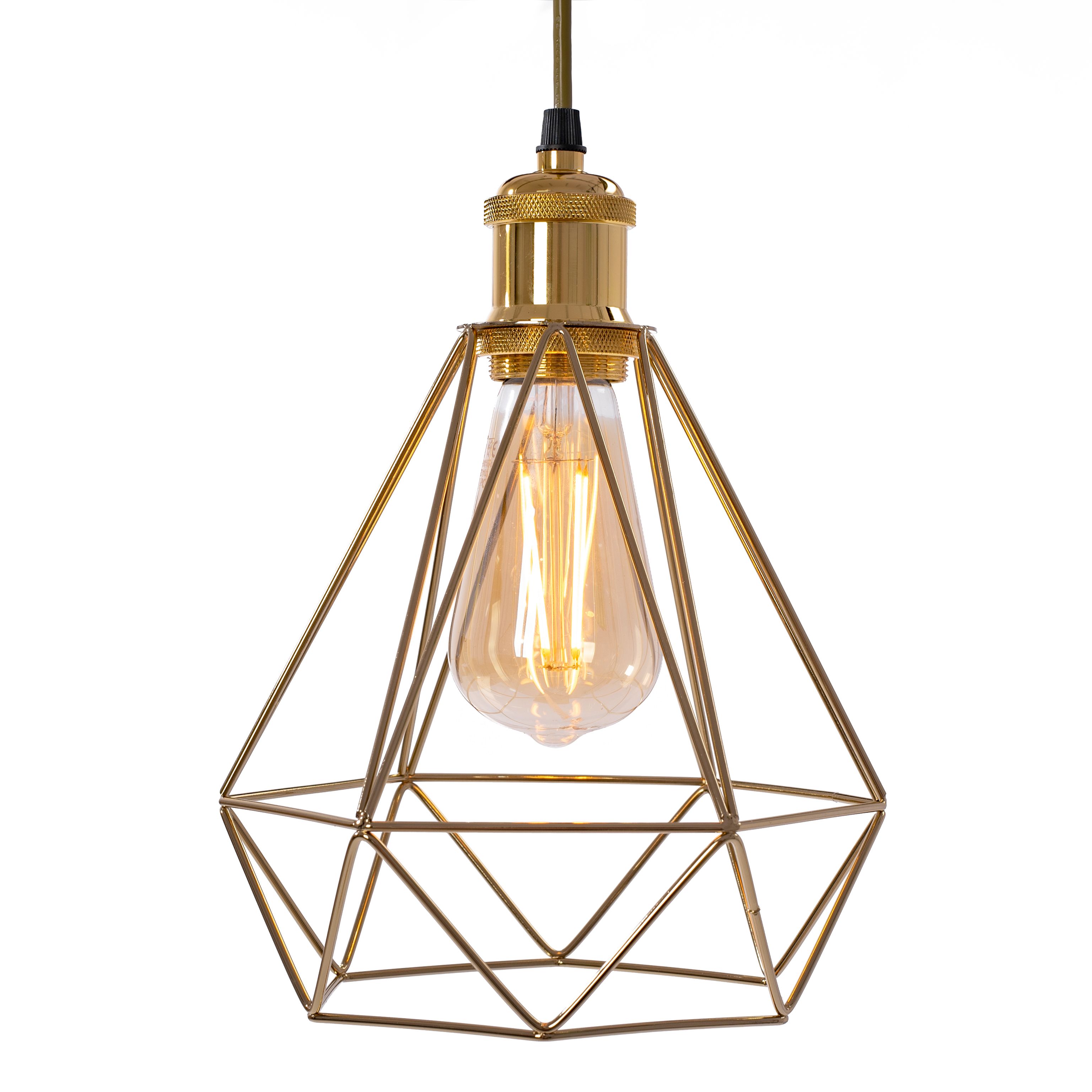 TOOLIGHT hængende loftlampe 392197 Guld 25x20x25cm