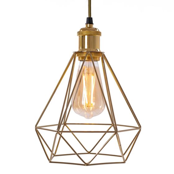 TOOLIGHT hængende loftlampe 392197 Guld 25x20x25cm