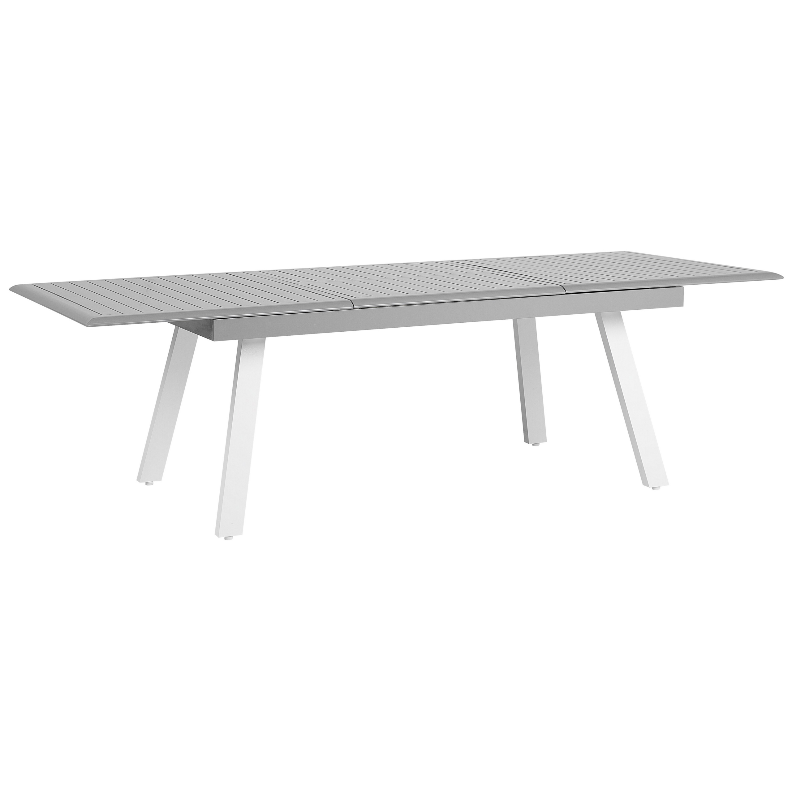 Havebord med udtræk PERETA 175/255 cm 100 cm Metal Lysegrå