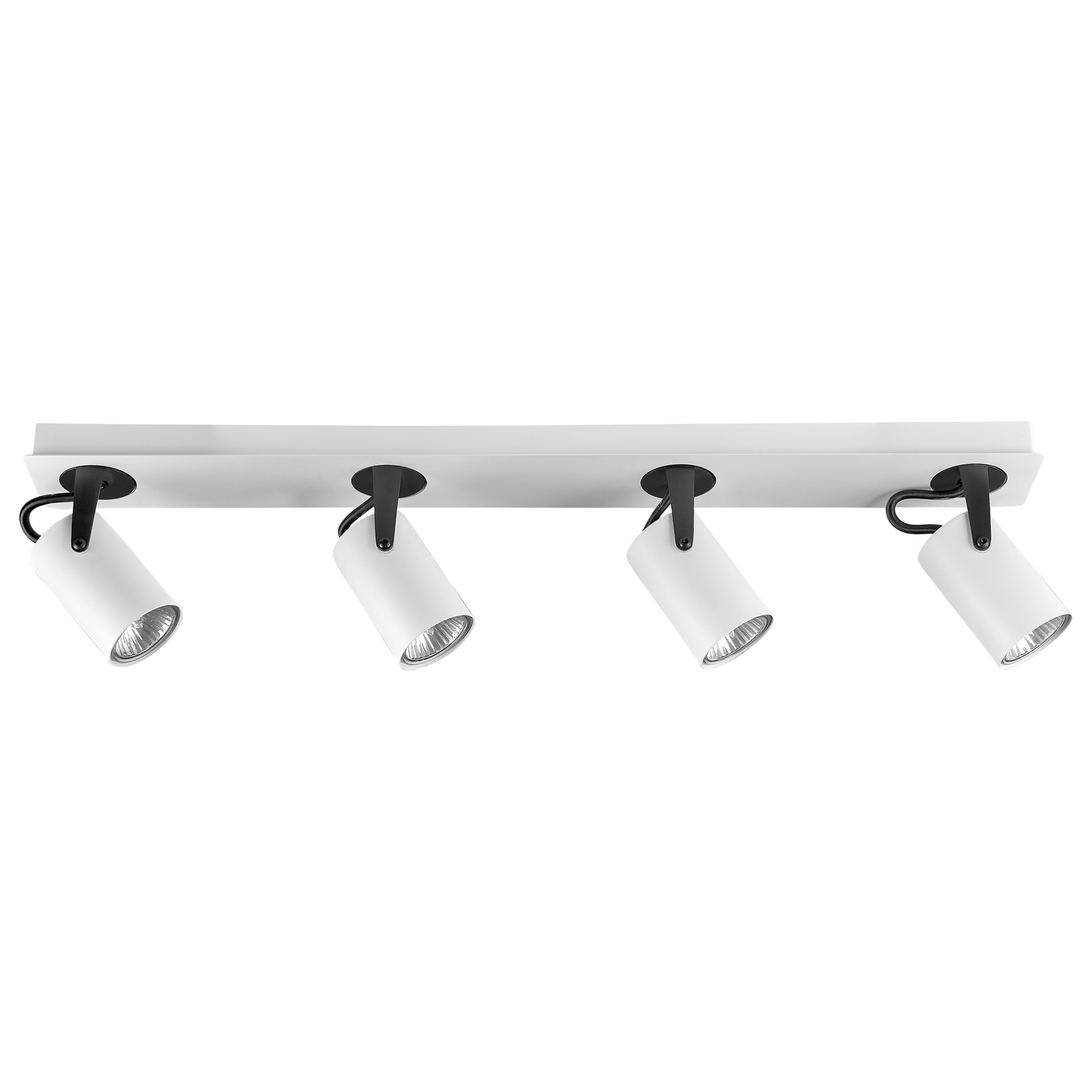 4 lys-spotlight KLIP Justerbar Metal Hvid