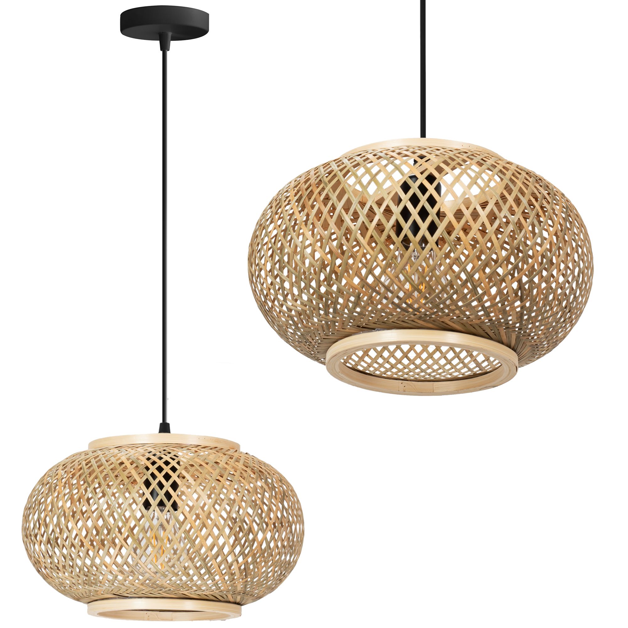 TOOLIGHT hængende loftlampe APP1247-1CP BOHO Beige 30x10x17cm