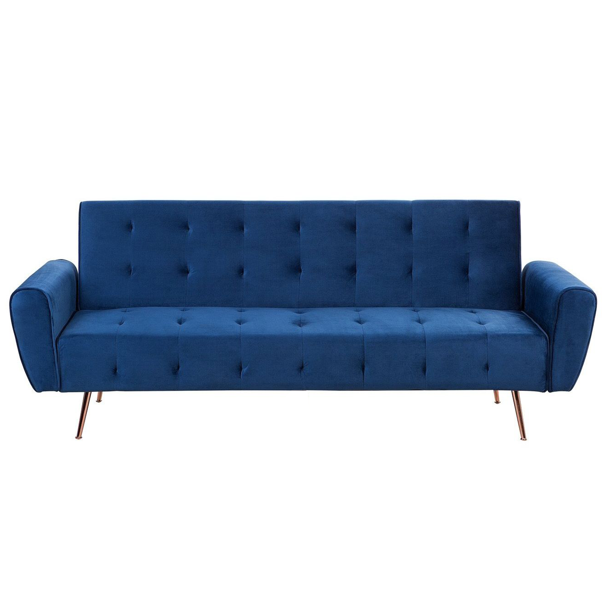 Sovesofa 3 personers SELNES Velour Navy Blå