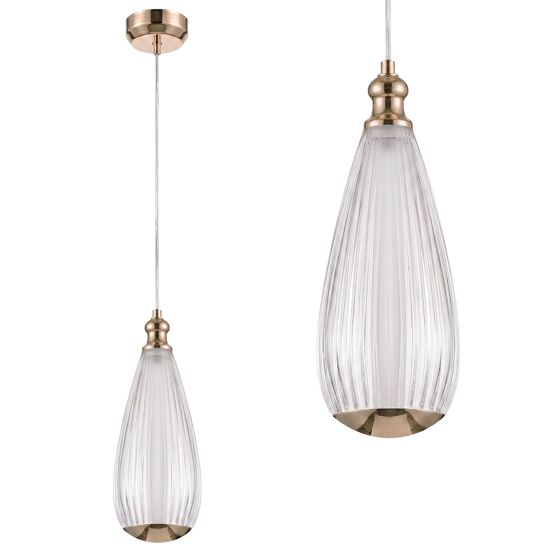 TOOLIGHT hængende loftlampe LHJ120-CP Lys rosaguld 8x8x23,5cm