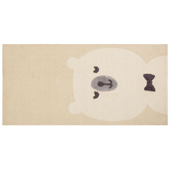Børnetæppe SIMAU Beige 80 x 150 cm Bomuld