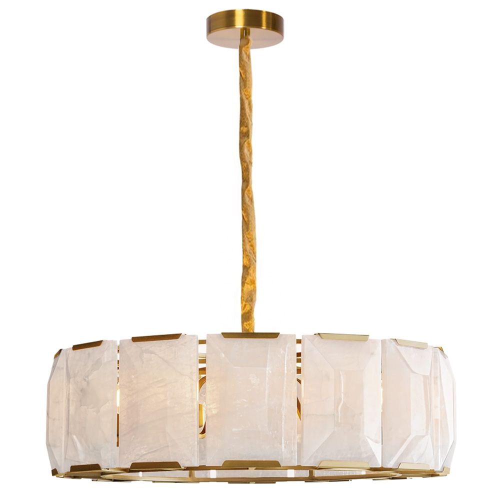TOOLIGHT hængende loftlampe APP1797-8CP Børstet guld 60x60x16,5cm