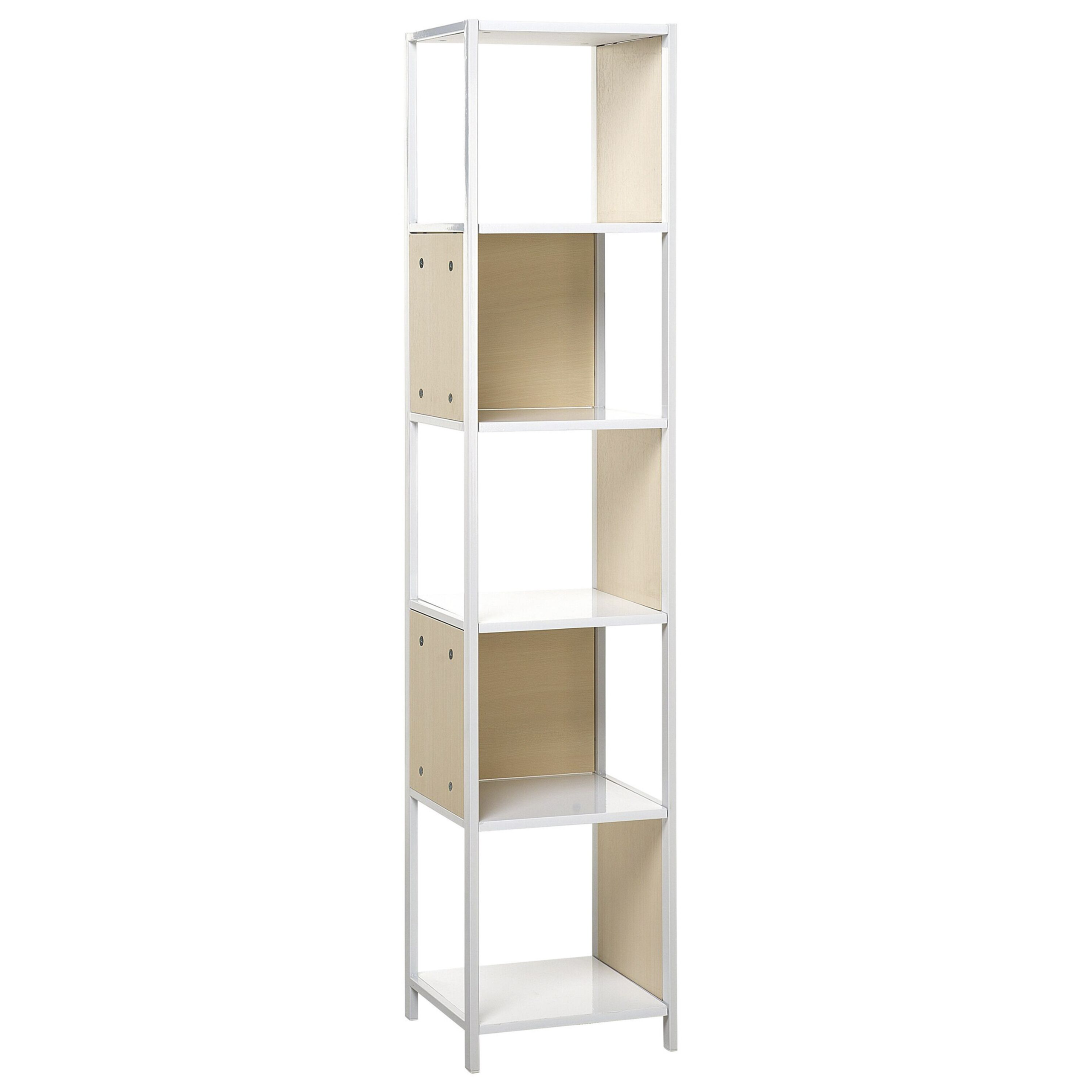 5-etagers reol BOGOTA 165 cm Hvid