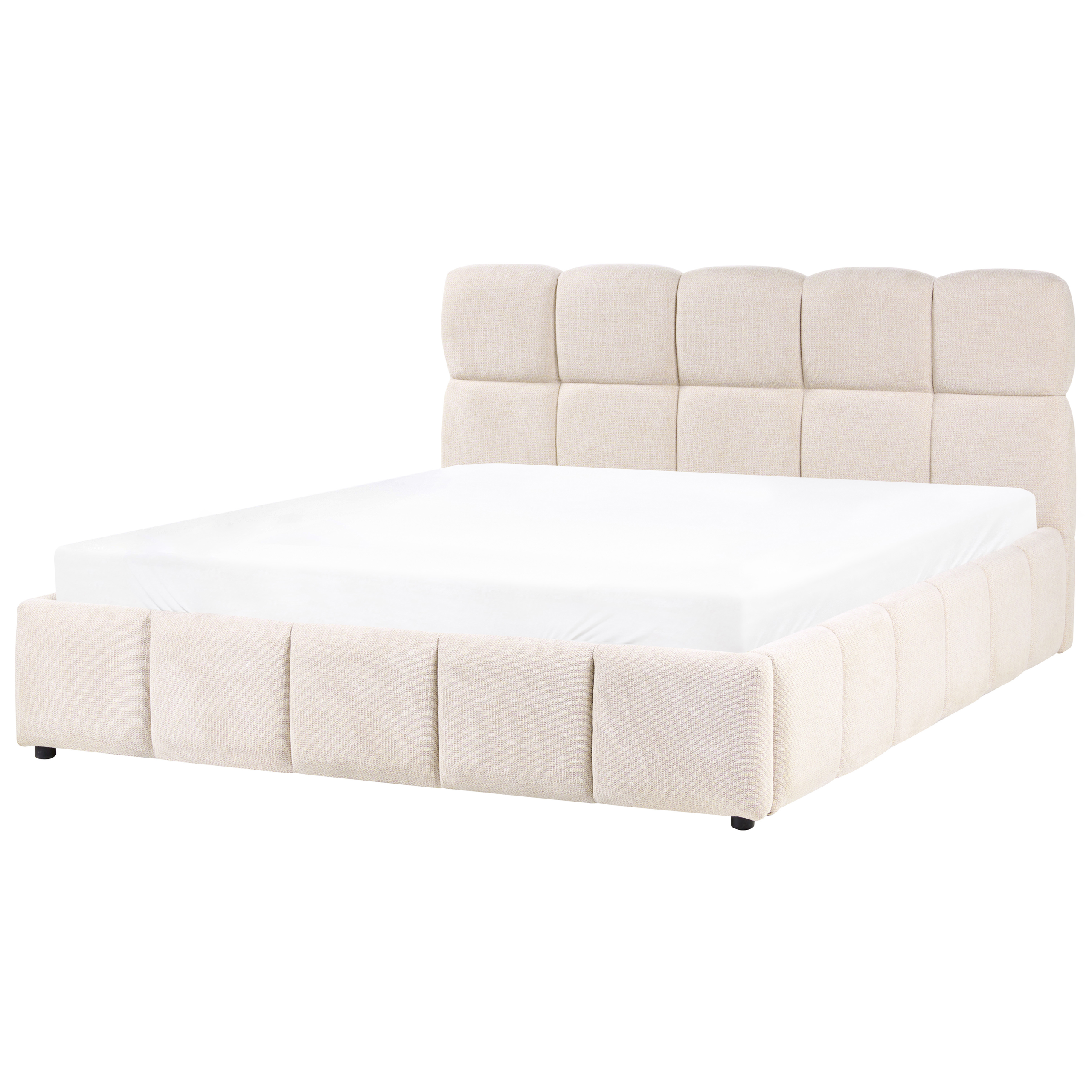 Seng med opbevaring NOYON Lys Beige 160 x 200 cm
