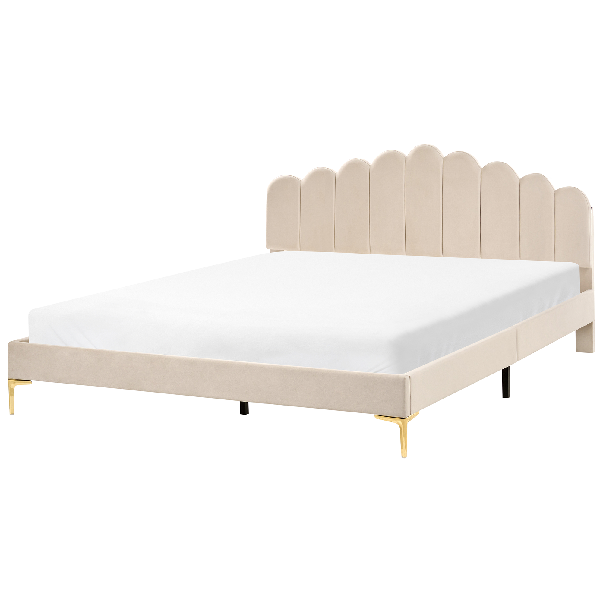 Seng Velour SAUVIAN 180 x 200 cm Beige