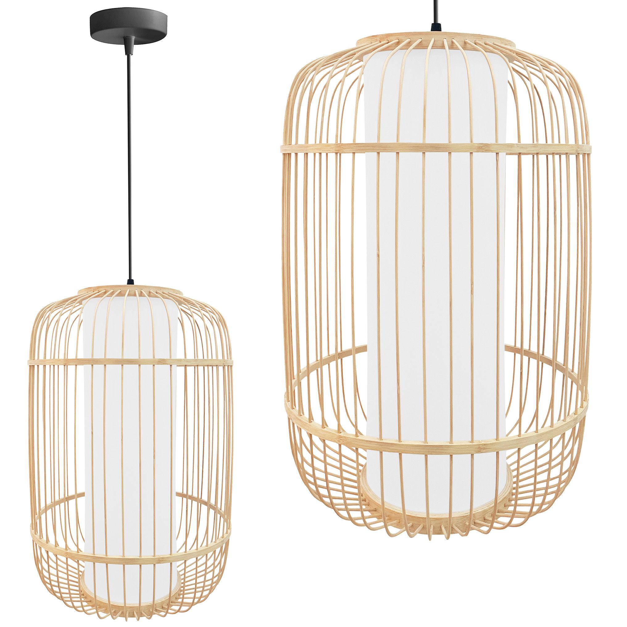 TOOLIGHT hængende loftlampe APP1626-1CP Brun 50x35x50cm