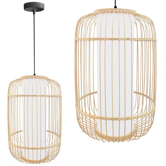 TOOLIGHT hængende loftlampe APP1626-1CP Brun 50x35x50cm
