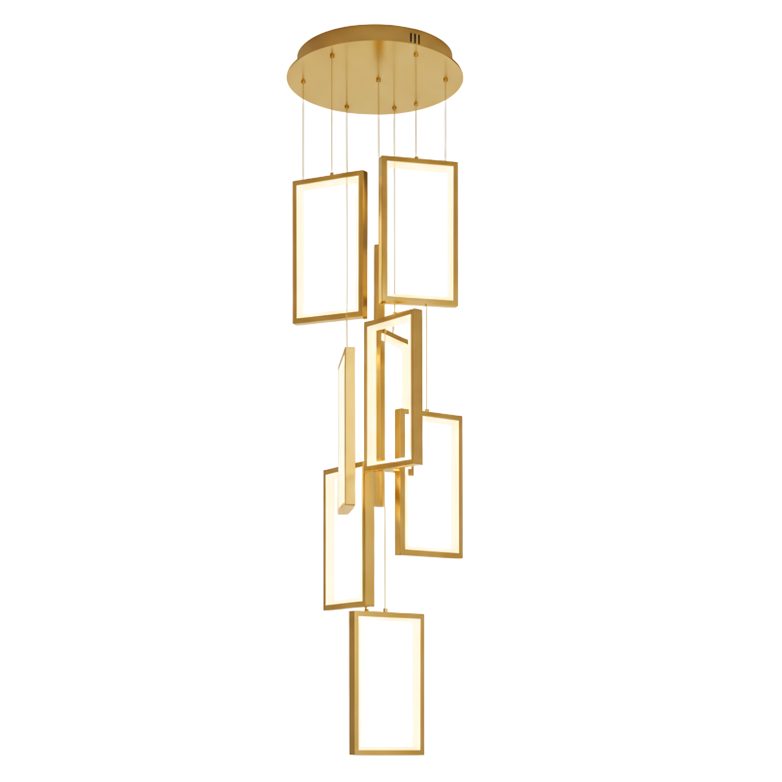 TOOLIGHT hængende loftlampe LHJ090-7CP LED Guld 30x30x20cm