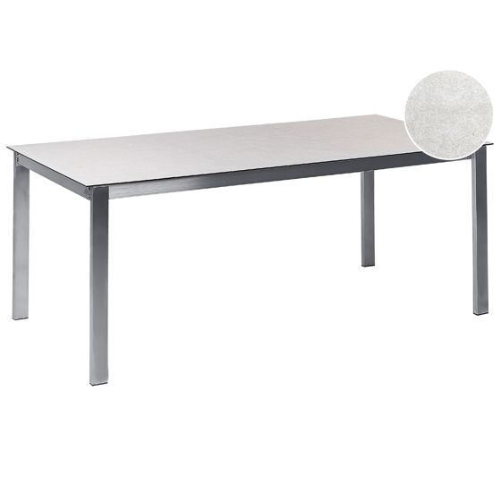 Havebord COSOLETO 180 cm 90 cm Glas Hvid