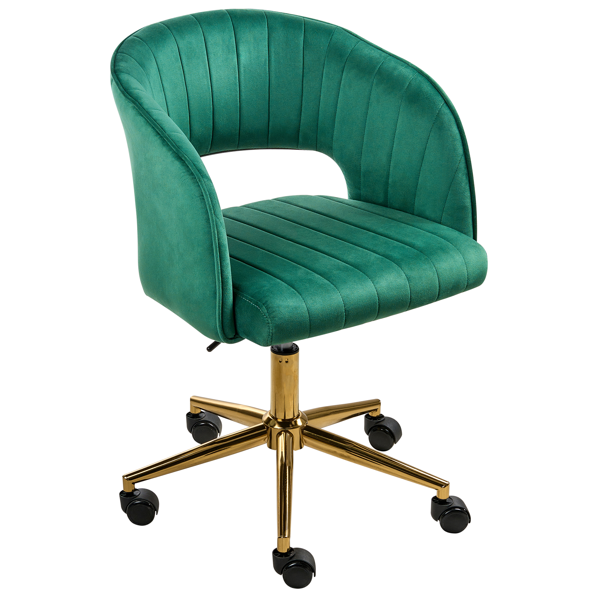 Skrivebordsstol KATONAH Velour Grøn