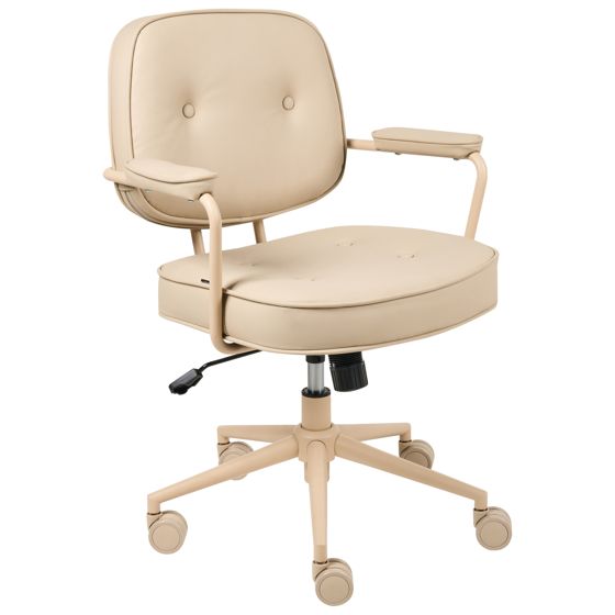 Skrivebordsstol PARAMUS Kunstlæder Beige