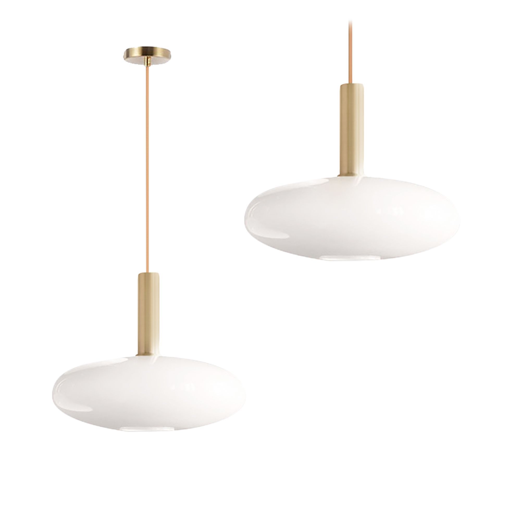 TOOLIGHT hængende loftlampe APP668-1CP Guld/Hvid 24x30x80cm