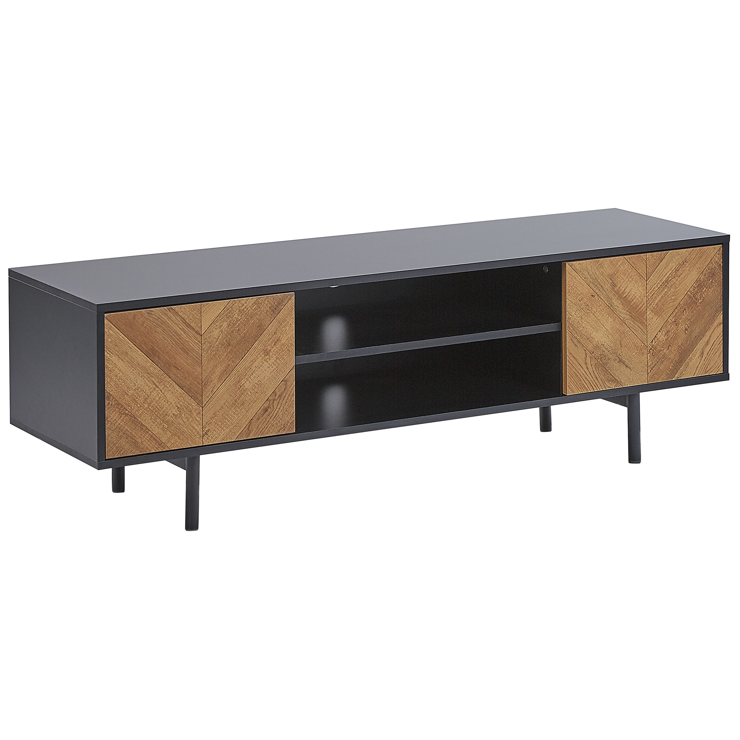 TV-bord SALINA Brun/sort