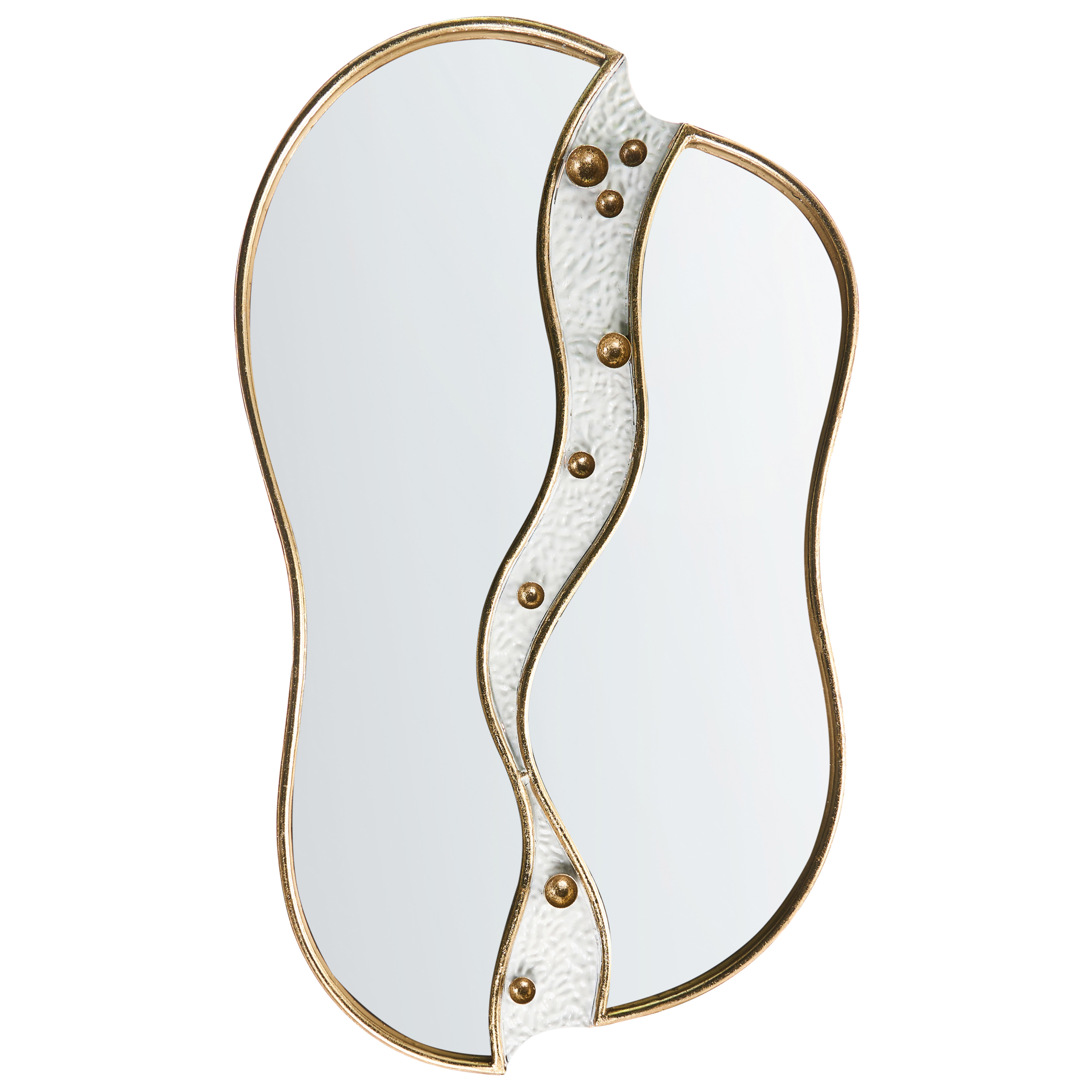 Vægspejl TAWLEY 45 cm 76 cm Metal Guld