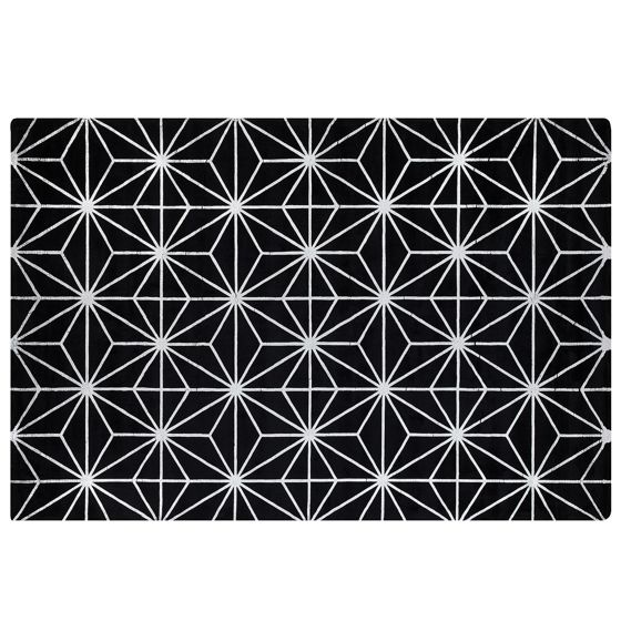 Gulvtæppe SIBEL Sort 160 x 230 cm Viskose