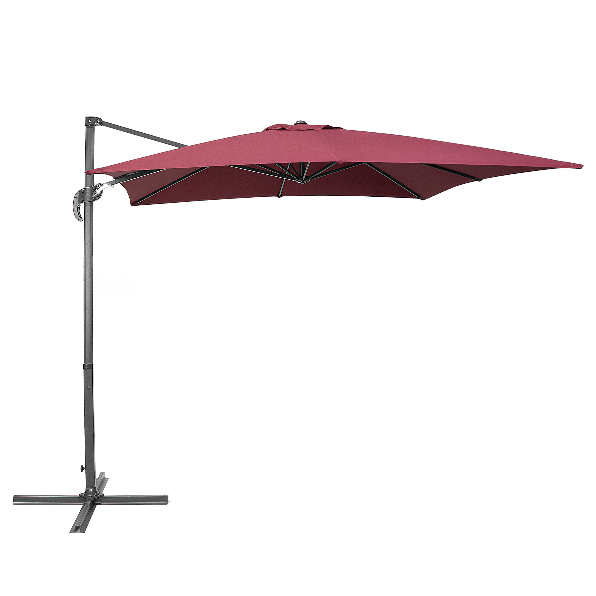 Cantilever parasol 250 cm MONZA Bordeaux
