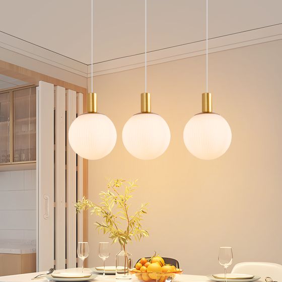 NETTLIFE pendellampe, E27 gylden, pendellampe, 3 lys højdejusterbar, moderne, pendellampe