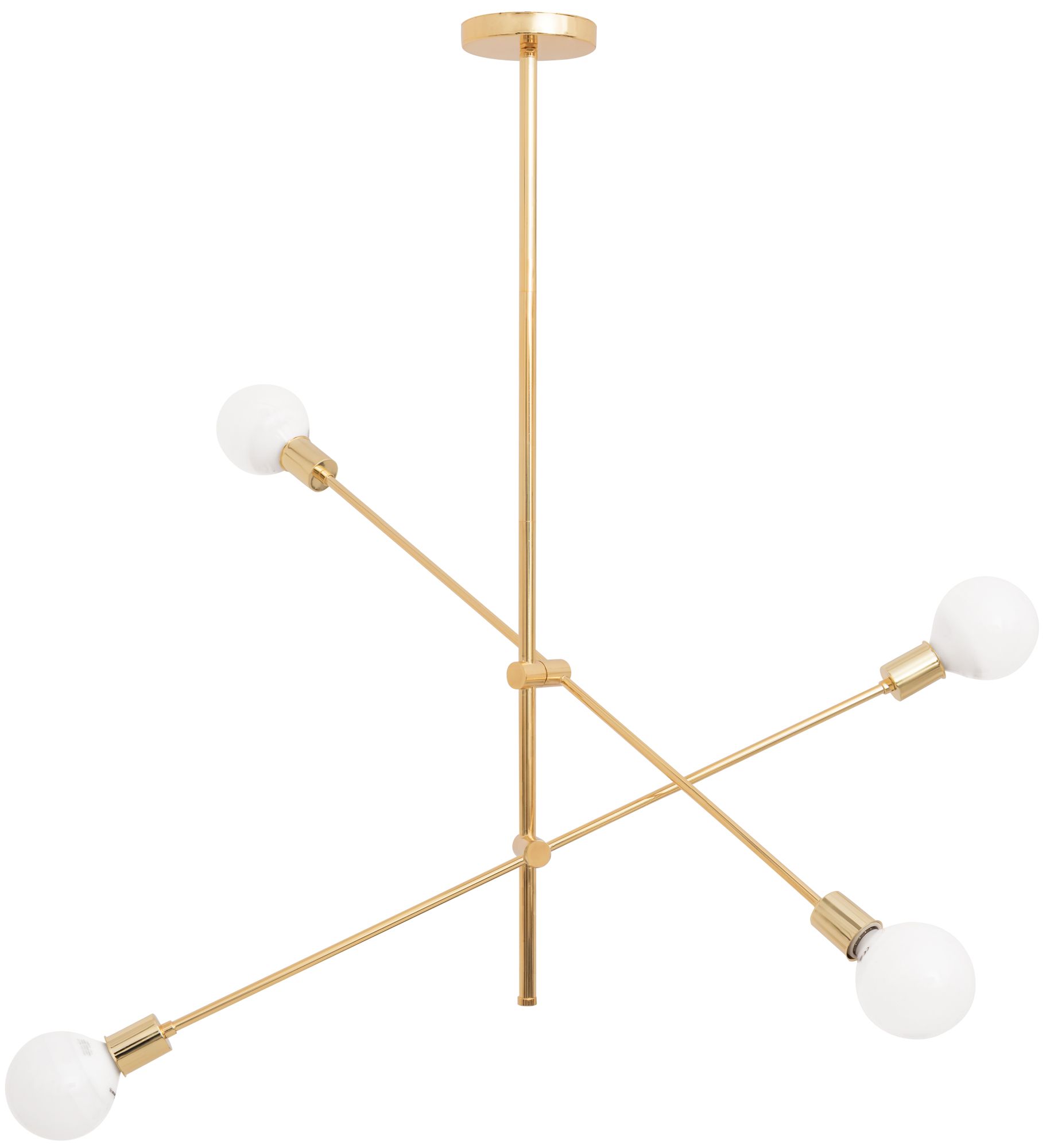 TOOLIGHT hængende loftlampe APP479-4C Guld 81,5x12x85cm