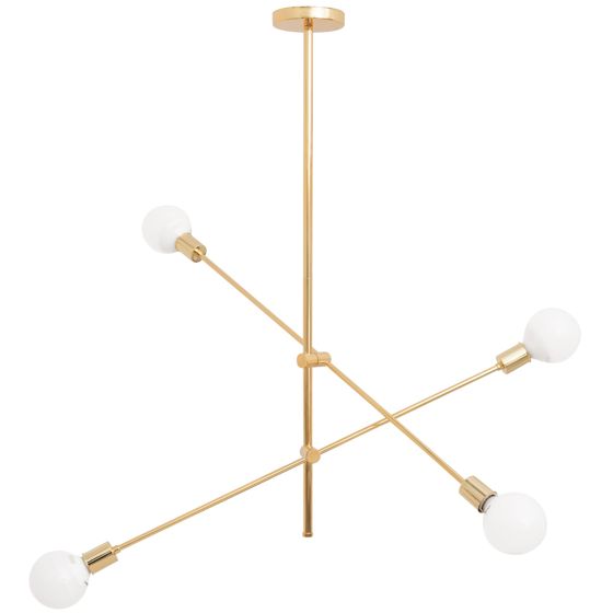 TOOLIGHT hængende loftlampe APP479-4C Guld 81,5x12x85cm