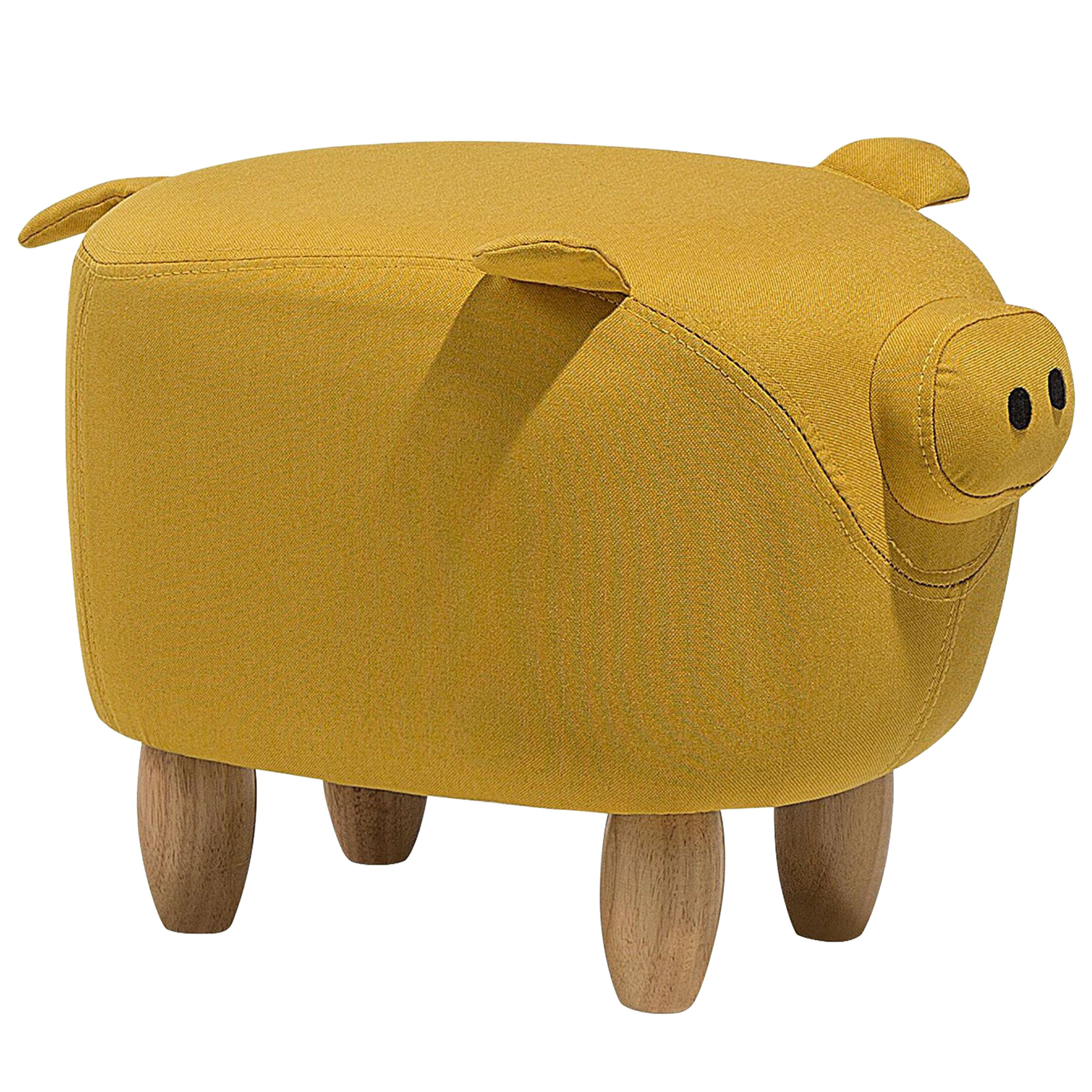 Dyrepuf PIGGY Gris Gul