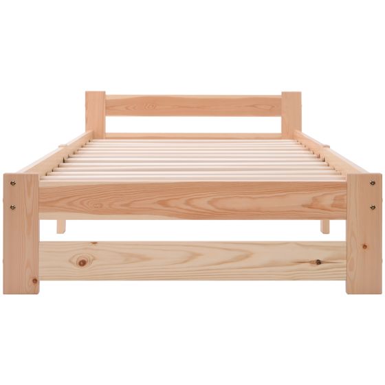 Futon-seng 90 x 200 cm, massivt træ